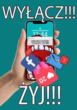 Plakat profilaktyczny powstał w ramach programu &quot;Sztuka Wyboru&quot;. Plakaty są dostępne na licencji Creative Commons - Uznanie autorstwa - Użycie niekomercyjne - Bez utworów zależnych 4.0 Międzynarodowe. W związku ilością grafik nadesłanych na konkurs i ich abstrakcyjną formą grafika nie posiada alternatywnego opisu, jednak serdecznie zachęcamy do kontaktu z administratorem strony, który z przyjemnością przybliży Państwu program i różnorodność zrealizowanych w jego ramach prac.