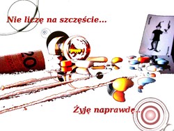 Plakat profilaktyczny powstał w ramach programu &amp;quot;Sztuka Wyboru&amp;quot;. Plakaty są dostępne na licencji Creative Commons - Uznanie autorstwa - Użycie niekomercyjne - Bez utworów zależnych 4.0 Międzynarodowe. W związku ilością grafik nadesłanych na konkurs i ich abstrakcyjną formą grafika nie posiada alternatywnego opisu, jednak serdecznie zachęcamy do kontaktu z administratorem strony, który z przyjemnością przybliży Państwu program i różnorodność zrealizowanych w jego ramach prac.