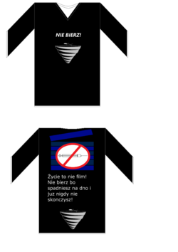 Plakat profilaktyczny powstał w ramach programu &amp;quot;Sztuka Wyboru&amp;quot;. Plakaty są dostępne na licencji Creative Commons - Uznanie autorstwa - Użycie niekomercyjne - Bez utworów zależnych 4.0 Międzynarodowe. W związku ilością grafik nadesłanych na konkurs i ich abstrakcyjną formą grafika nie posiada alternatywnego opisu, jednak serdecznie zachęcamy do kontaktu z administratorem strony, który z przyjemnością przybliży Państwu program i różnorodność zrealizowanych w jego ramach prac.